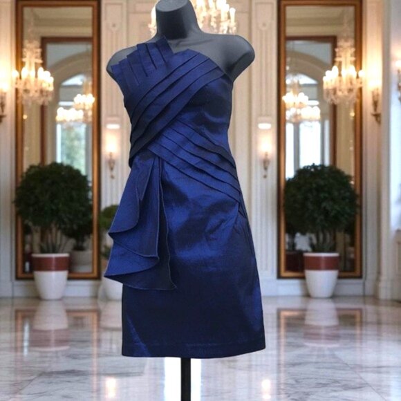 Romeo & Juliet Couture Dresses & Skirts - Romeo & Juliet Strapless Blue Dress – Size Small, Curated by Divas & Queens